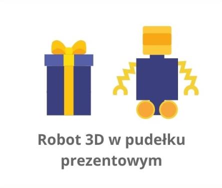 robot w pudełku prezentowym